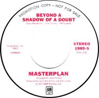 Masterplan: Beyond a Shadow Of a Doubt U.S. promotional 7-inch