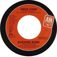 Burning Rome: Once Over U.S. promotional 7-inch