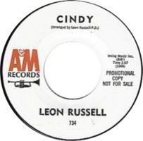 Leon Russell: Cindy U.S. promotional 7-inch