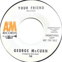 George McCurn: Your Friend U.S. promotional 7-inch