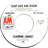 Claudine Longet: Sleep Safe and Warm U.S. promotional 7-inch