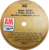 Herb Alpert & the Tijuana Brass: Whipped Cream & Other Delights Argentina vinyl album