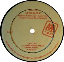 Herb Alpert & the Tijuana Brass: Bullish Jamaica vinyl album