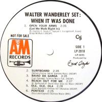 Walter Wanderley: When It Was Done U.S. monaural promotional album