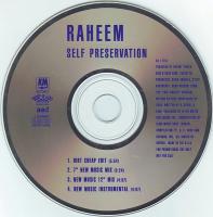 Raheem: Self Preservation U.S. promotional CD single