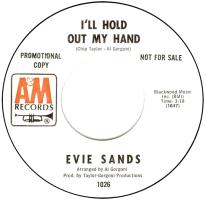 Evie Sands: I'll Hold Out My Hand Until.S. promotional 7-inch