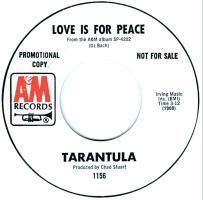 Tarantula: Love Is For Peace U.S. promotional 7-inch