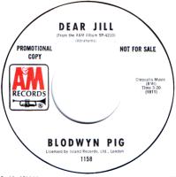 Blodwyn Pig: Dear Jill U.S. promotional 7-inch