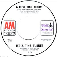 Ike & Tina Turner: A Love Like Yours U.S. promotional 7-inch