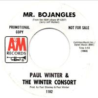 Paul Winter Consort: Mr. Bojangles U.S. promotional 7-inch