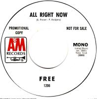 Free: All Right Now U.S. promotional 7-inch