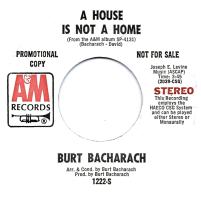 Burt Bacharach: A House Is Not a Home U.S. promotional 7-inch