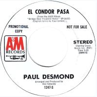 Paul Desmond: El Condor Pasa U.S. promotional 7-inch