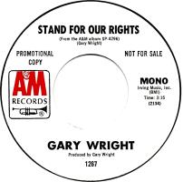 Gary Wright: Stand For Our Rights U.S. promotional 7-inch