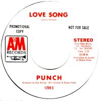 Punch: Love Song U.S. promotional 7-inch