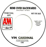 Vin Cardinal: Bend Over Backwards U.S. promotional 7-inch