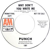 Punch: Why Don't You Write Me U.S. promotional 7-inch