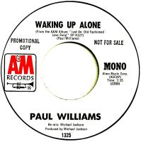 Paul Williams: Waking Up Alone U.S. promotional 7-inch