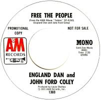 England Dan & John Ford Coley: Free the People U.S. promotional 7-inch