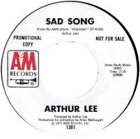 Arthur Lee: Sad Song U.S. promotional 7-inch