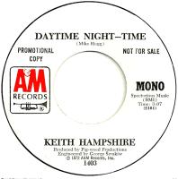 Keith Hampshire: Daytime Night-Time U.S. promotional 7-inch