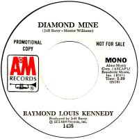 Ray Kennedy: Diamond Mine U.S. promotional 7-inch