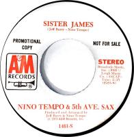 Nino Tempo & 5th Ave. Sax: Sister James U.S. promotional 7-inch