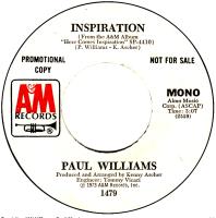 Paul Williams: Inspiration U.S. promotional 7-inch