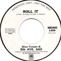 Nino Tempo & 5th Ave. Sax: Roll It U.S. promotional 7-inch