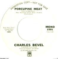 Charles Bevel: Porcupine Meat U.S. promotional 7-inch