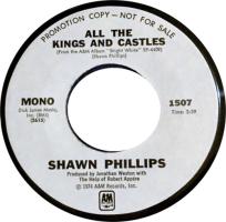 Shawn Phillips: All the Kings and Castles U.S. promotional 7-inch