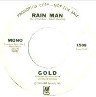 Gold: Rain Man U.S. promotional 7-inch