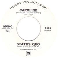 Status Quo: Caroline U.S. promotional 7-inch