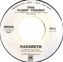 Nazareth: This Flight Tonight U.S. promotional 7-inch