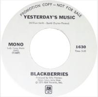 Blackberries: Yesterday's Music U.S. promotional 7-inch