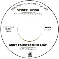 Andy Fairweather Low: Spider Jiving U.S. promotional 7-inch