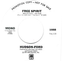 Hudson-Ford: Free Spirit U.S. promotional 7-inch