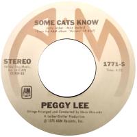 Peggy Lee: Some Cats Know U.s> 7-inch