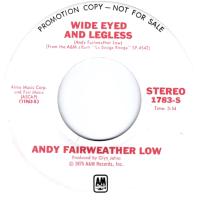 Andy Fairweather Low: Wide Eyed and Legless U.S. promotional 7-inch