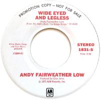 Andy Fairweather Low: Wide Eyed and Legless U.S. promotional 7-inch