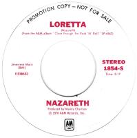 Nazareth: Loretta U.S. promotional 7-inch