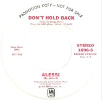 Alessi: Don't Hold Back U.S. promotional 7-inch