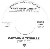 Captain & Tennille: Can't Stop Dancin' U.S. promotional 7-inch