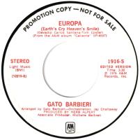 Gato Barbieri: Europa U.S. promotional 7-inch