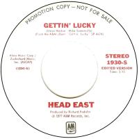 Head East: Gettin' Lucky U.S. promotional 7-inch