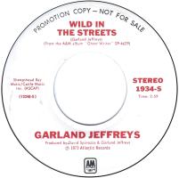 Garland Jeffreys: Wild In the Streets U.S. promotional 7-inch