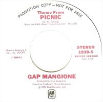 Gap Mangione: Picnic U.S. promotional 7-inch