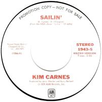 Kim Carnes: Sailin' U.S. promotional 7-inch