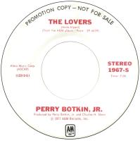 Perry Botkin, Jr.: The Lovers U.S. promotional 7-inch