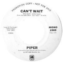 Piper: Can't Wait U.S. promotional 7-inch